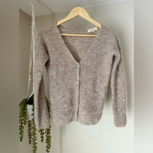 Sezane Barry Cardigan XXS Light Beige